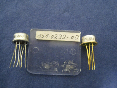 TEKTRONIX RAY INTERSIL - 2x - 151-0232-00 - TO-78 NPN Dual Transistor - 2N2484