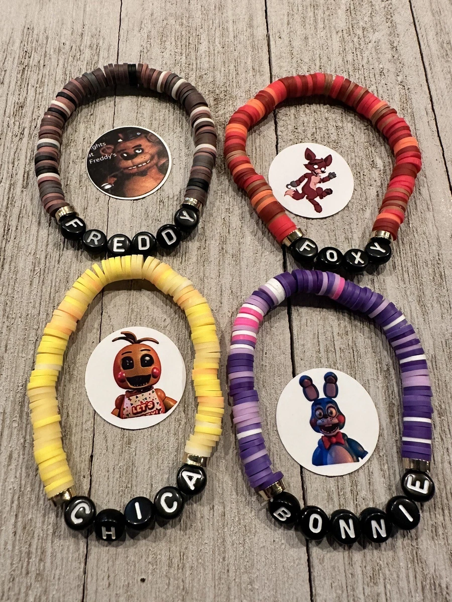 FNAF Bracelets Freddy Bonnie Chica Foxy Five Nights at Freddys Treat Bags  Favors