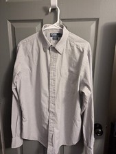 POLO By Ralph Lauren Andrew Dress Shirt Men  s Pinstripe Size 16 1/2