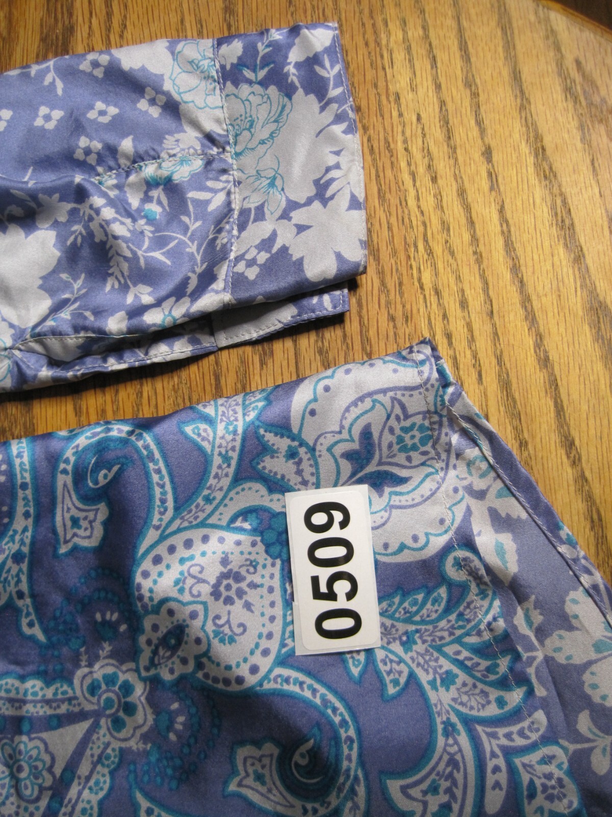 ColdWater Creek Paisley Shirt 100% Silk Floral Bu… - image 6