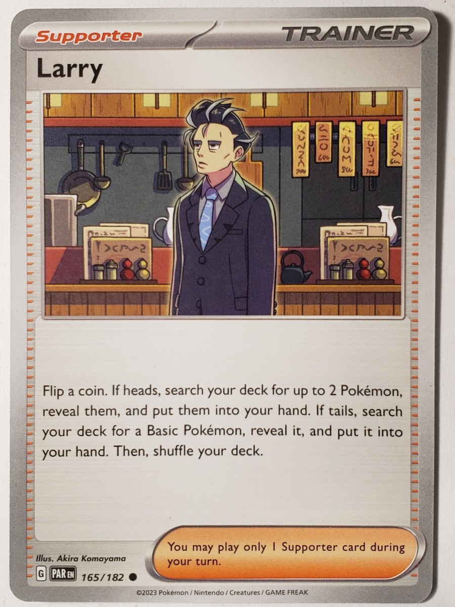 Larry 165/182 NM - B1G1F - Pardox Rift Scarlet Violet Pokemon Card