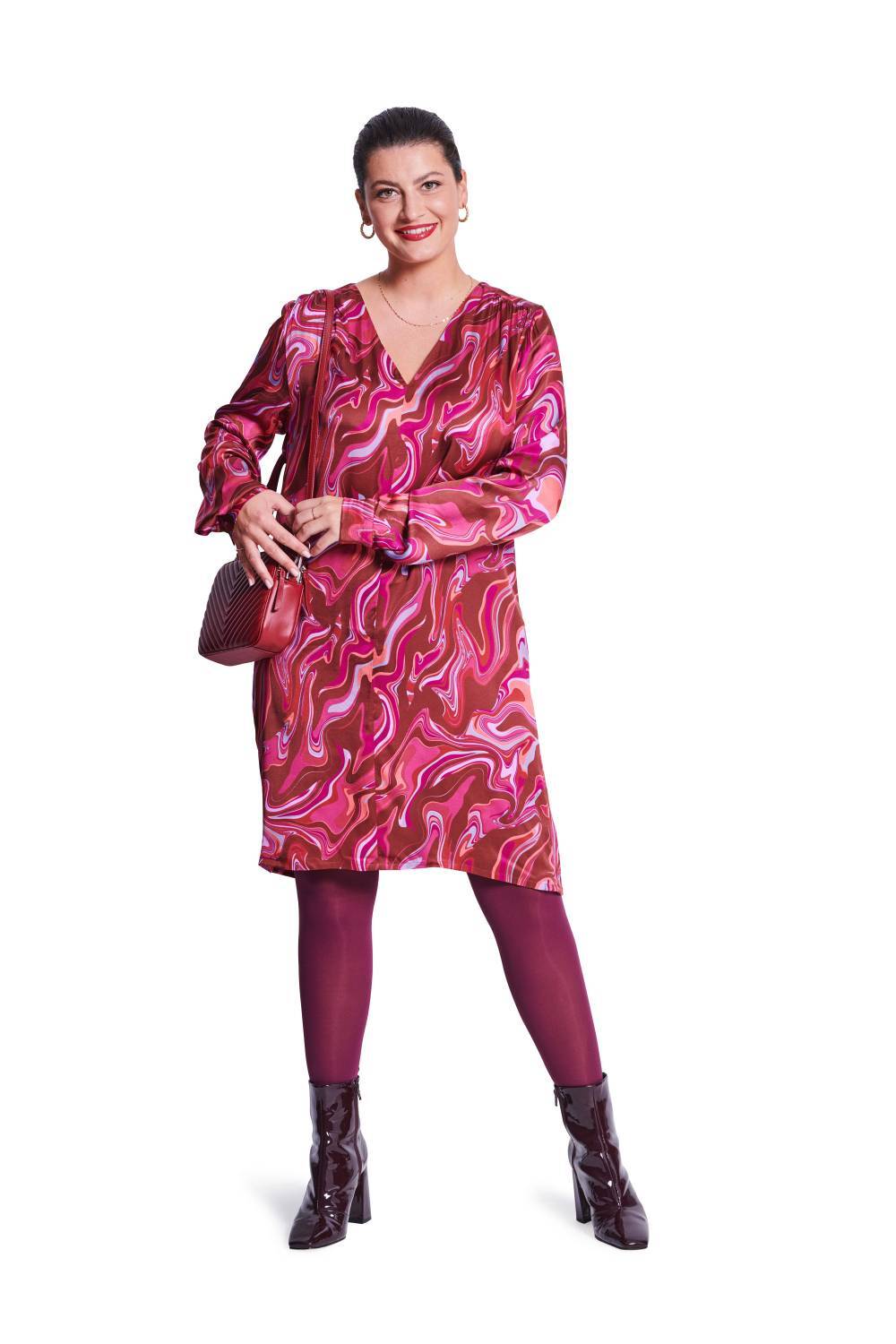 Schnittmuster Damenkleid, Blusenshirt mit V-Ausschnitt Burda a5783 36-48