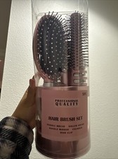 5-Piece Professional Quality Hair Brush Set Blue