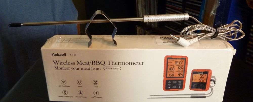 BBQ  Meat Thermometer Wireless and Ready for Summer Picnics