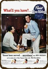 1951 BEN HOGAN GOLF PRO PABST BEER Vintage-Look DECORATIVE REPLICA METAL SIGN 