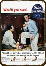 1951 BEN HOGAN GOLF PRO PABST BEER Vintage-Look DECORATIVE REPLICA METAL SIGN 