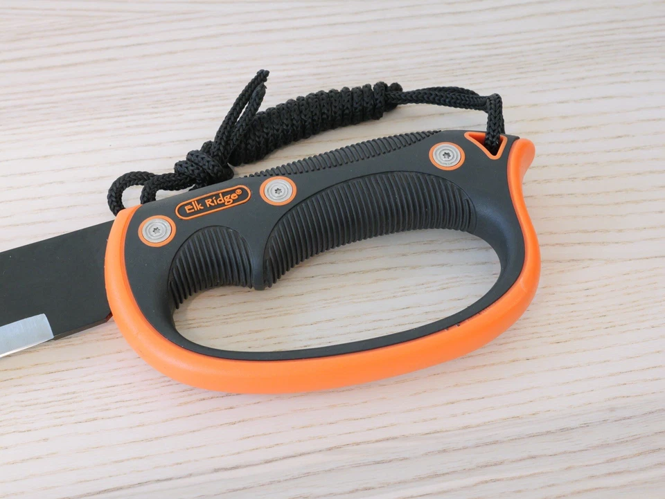 "Vaina afilada con mango de goma Full Tang de 22"" clásico machete negro 5 mm de grosor" Foto 3 de 4