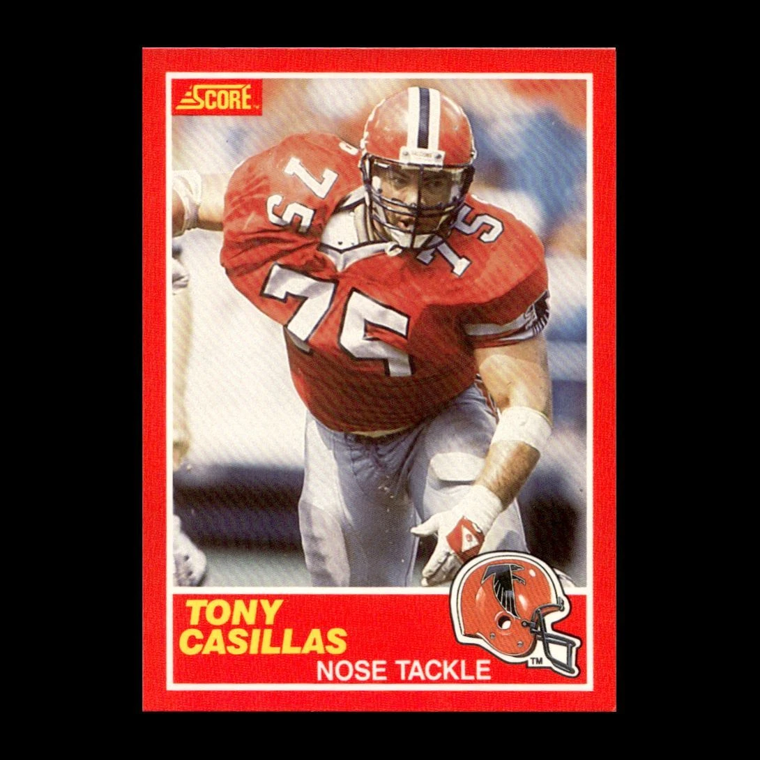 Tony Casillas 1989 Score Atlanta Falcons #162 R329O 31