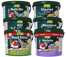 Tetra Pond Sticks Bucket 10L & 12L Variety Koi Sterlet Multi Mix Wheatgerm