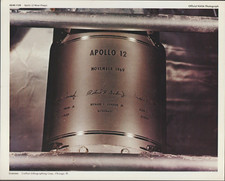 Apollo 12 Moon Plaque November 1969 Official NASA Photograph