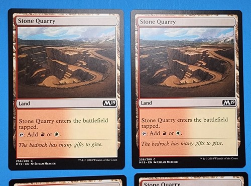 4x Stone Quarry Core Set 2019 Mtg Magic Gathering Card Dual Land Mana 256 - Picture 2 of 4