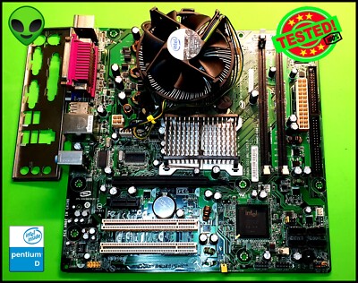 INTEL D945GCCR D78647-300 INTEL SOCKET 775 Motherboard + Pentium D 2.8GHz CPU