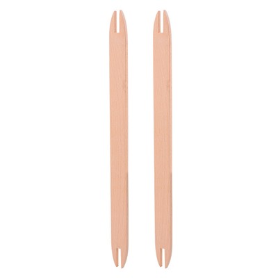  2 Pcs Natural Wooden Shuttles Knitting Needle Crochet Kit Tying Crocheting