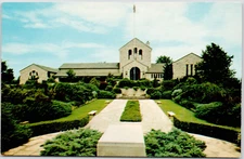 Claremont Oklahoma Will Rogers Memorial Humorist Front View OK Vintage Postcard