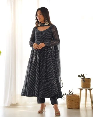 Pakistaner Salwar Kameez Fertig Zum Tragen Bollywood Anzug Indian Hochzeit Party - Bild 1 von 4