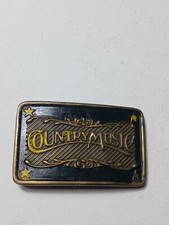 Country Music Indiana Metal Craft Belt Buckle