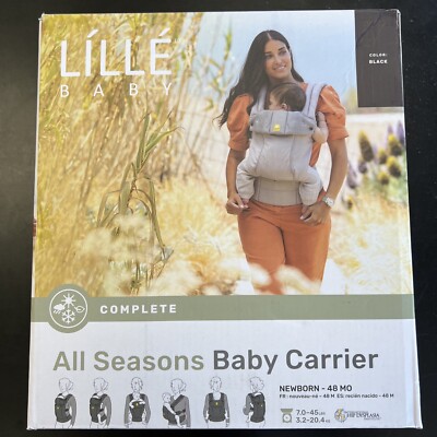 LILLE BABY All Seasons Baby Carrier Newborn-48 Mo Black