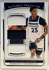 2019-20 Panini National Treasures Triple Materials /99 Jarrett Culver Rookie RC