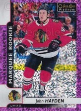 2017-18 O-Pee-Chee Platinum Violet Pixels #189 John Hayden