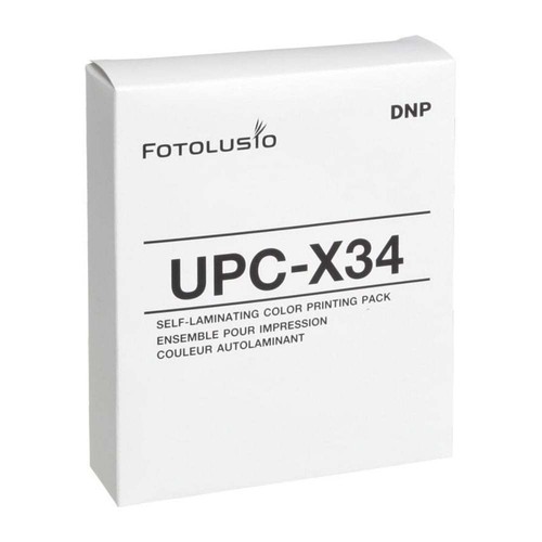 DNP UPC-X34 3.5" x 4" Color Ribbon & Ink Self Laminating Print Pack for Sony - 第 1/2 張圖片