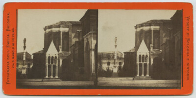 Stereoanlage um 1870 Pietro Poppi. Bologna. Bologna. Dominikuskirche.