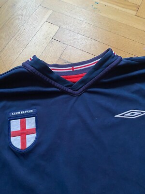 Vintage 2000s Umbro England Reversible Football Soccer Jersey