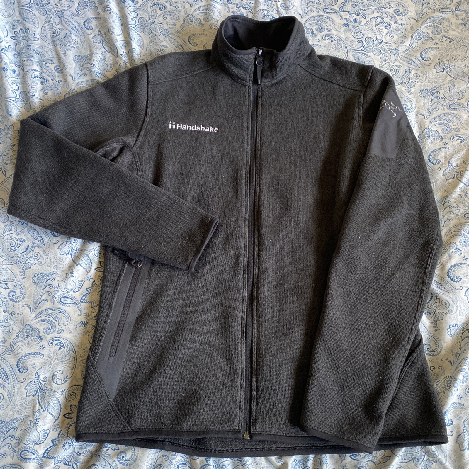 Giacca maglione donna Arc'teryx Covert taglia M performance pile logo ricamo