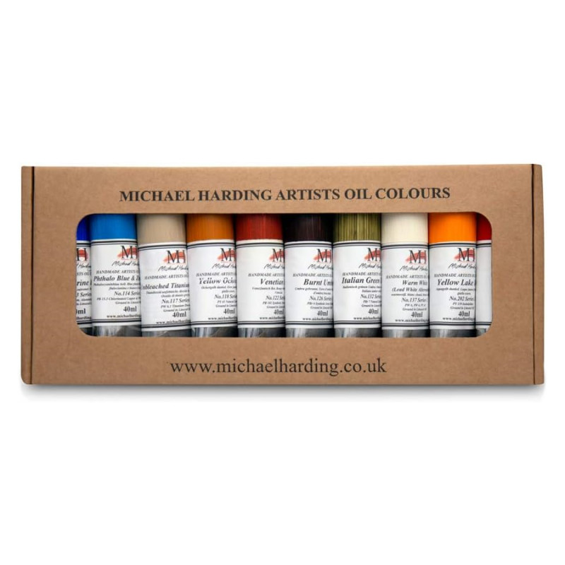 Michael Harding Handmade Artists Oil Colour Desert Set (10 x 40ml)