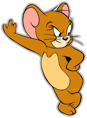 Tom and Jerry Cat Mouse Pet Kids Cartoon Car Bumper Window Sticker