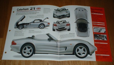1998 CATERHAM 21 1.6 SUPERSPORT ORIGINAL IMP BROCHURE SPECS INFO 98