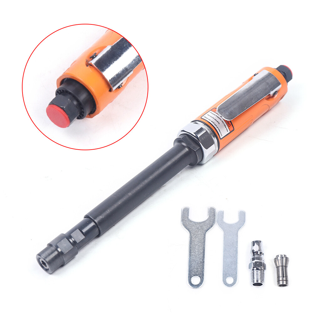 Long Air Die Grinder High Speed Porting Polishing 1/4" Bit Extended Neck Tool