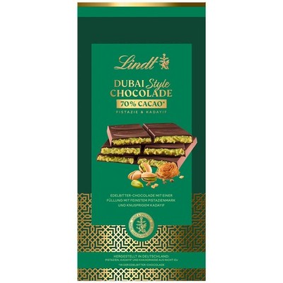 Lindt Dubai Style Chocolate 70% Cacao Fine Please 145g - Expiry 06/26- Fast Dispatch