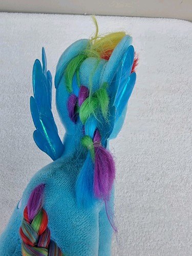 Paquete de peluche Ty Sparkle My Little Pony amarillo fluttershy y azul arco iris tablero - Imagen 14 de 15