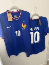 Nike France Soccer Jersey Mbappe #10 Blue Officially Licensed National Team