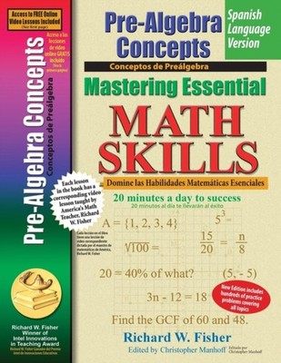 Fisher - Pre-Algebra Concepts Mastering Essential Math Skills Spanish - X555z