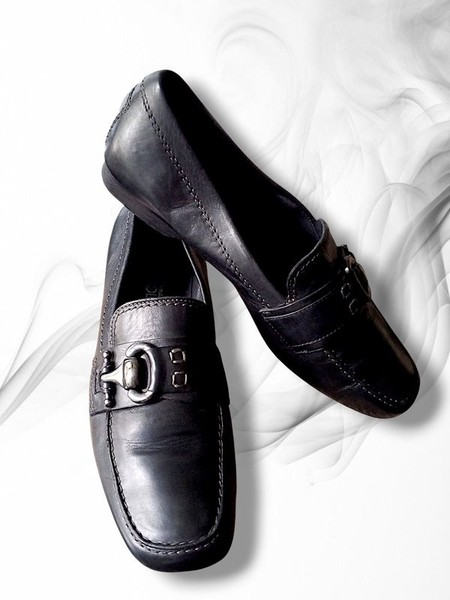 Women Donna Carolina Heels Black Leather 36.5