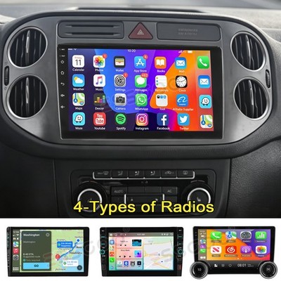 Android 15 Car Stereo GPS SAT NAV RDS FM BT For VW Tiguan 5N 2007-2016 Apple Carplay
