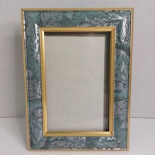 Green Marble Style Picture Frame 4x6 Gold Tri...