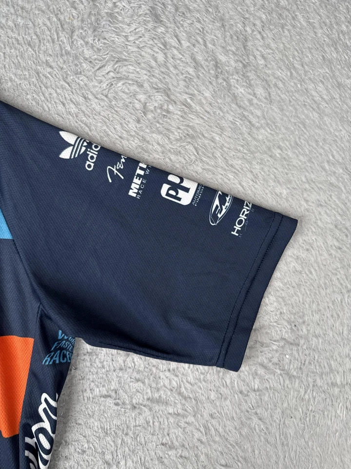 Camiseta deportiva de ciclismo Troy Lee Designs para hombre mediana azul naranja Ace KTM GoPro cremallera completa Foto 2 de 4