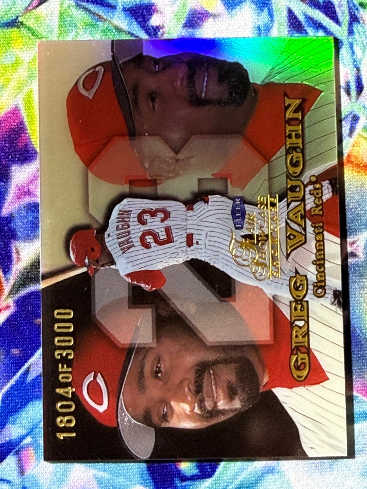 1999 Flair Showcase #59 Greg Vaughn Flair Showcase Row 1 (Showcase) #/3000