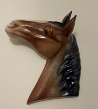 Bretby Pottery horse head wall plaque figurine / ornament.
