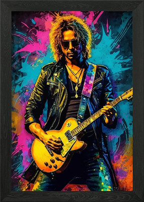 Kirk Lee Hammett Colorful Abstract Framed Wall Art Poster Canvas Print Picture