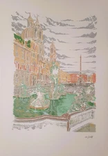 Lipsticks Maurizio silkscreen Piazza Navona