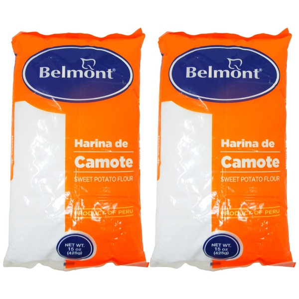 Harina de batata Belmont Harina de Camote Chuño 15 oz mezcla para hornear - 2 piezas