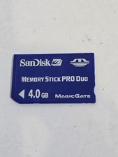Sandisk 4GB Memory Stick Pro Duo Magic Gate Memory card - Blue