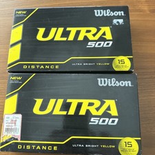 Wilson Ultra 500 Golf Ball Yellow NEW