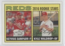 2016 Topps Heritage Rookie Stars Kyle Waldrop Keyvius Sampson #164 0f4