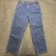 Carhartt B13 DST Carpenter Jeans Mens 34x32 Dark Stone Denim Workwear