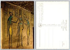 Continental Egyptian Wall Relief Art Postcard