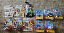 Super Mario Lot of 11. 3 Hot Wheels, 8 Jakks Mario Kart and Figures. All New